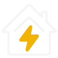 Stromentis Logo – Haus mit gelbem Blitz